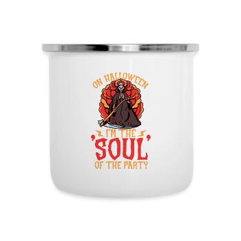 Lustiger Sensenmann-liebhaber Halloween Horror - Emaille-Tasse - Weiß - Vorne