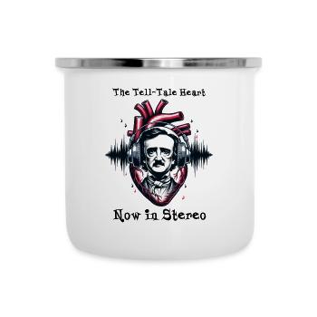 Edgar Allan Poe Fan, Klassische Literatur, - Emaille-Tasse - Weiß - Vorne