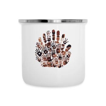 Petroglyph Rock Art Ancient Rock Drawing Indian - Camper Mug - white - Front