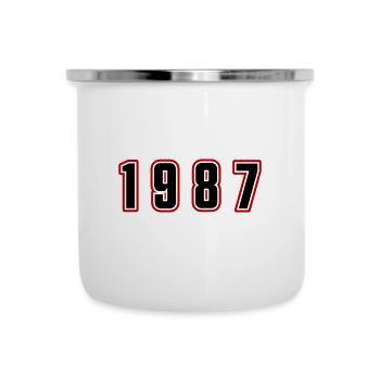 1987 Year Number - Camper Mug - white - Front