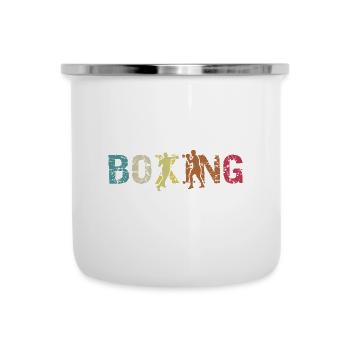 Boxen - Emaille-Tasse - Weiß - Vorne