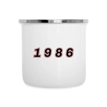 1986 Year Number - Camper Mug - white - Front