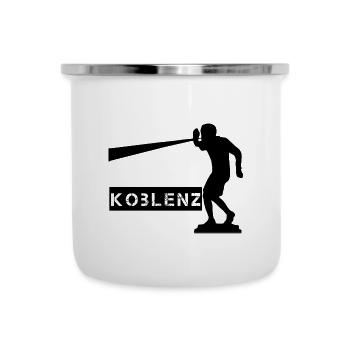 Koblenzer Schängel - Emaille-Tasse - Weiß - Vorne