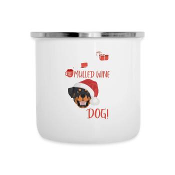Rottweiler mulled wine Christmas - Camper Mug - white - Front