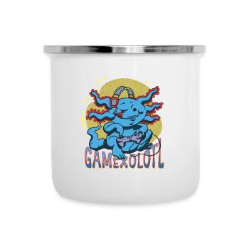 Jeu Axolotl Amphibien Mexicain Triton Jeu vidéo - Tasse émaillée - blanc - Devant