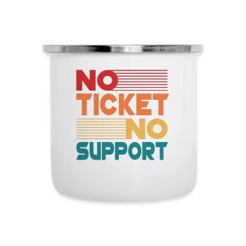 No Ticket No Support Informatiker IT Administrator - Emaille-Tasse - Weiß - Vorne