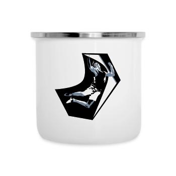 Grimpeur Font§Bleau - Tasse émaillée - blanc - Devant