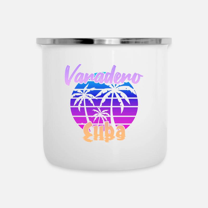 Varadero Cuba Coucher de soleil - Tasse émaillée - blanc