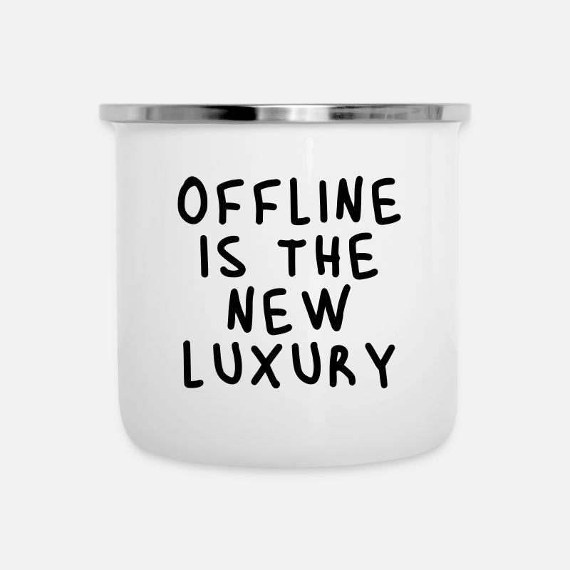Offline is the new luxury - Camper Mug - white