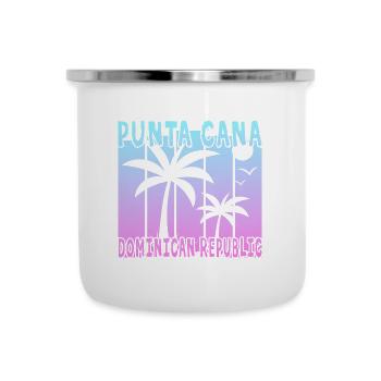 Punta Cana République dominicaine - Tasse émaillée - blanc - Devant