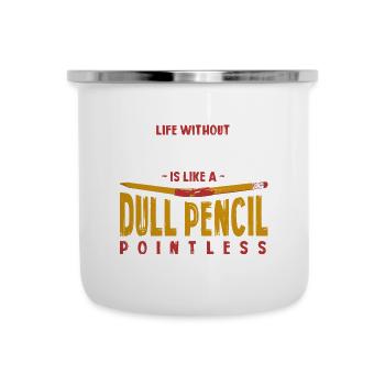 Life Without Diving Is Like a Dull Pencil Funny - Camper Mug - white - Front