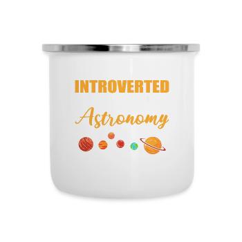 Discussion about Astronomy Introverted Gift - Camper Mug - white - Front