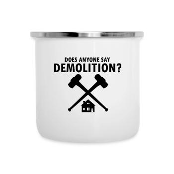 House demolition and house renovation - Camper Mug - white - Front