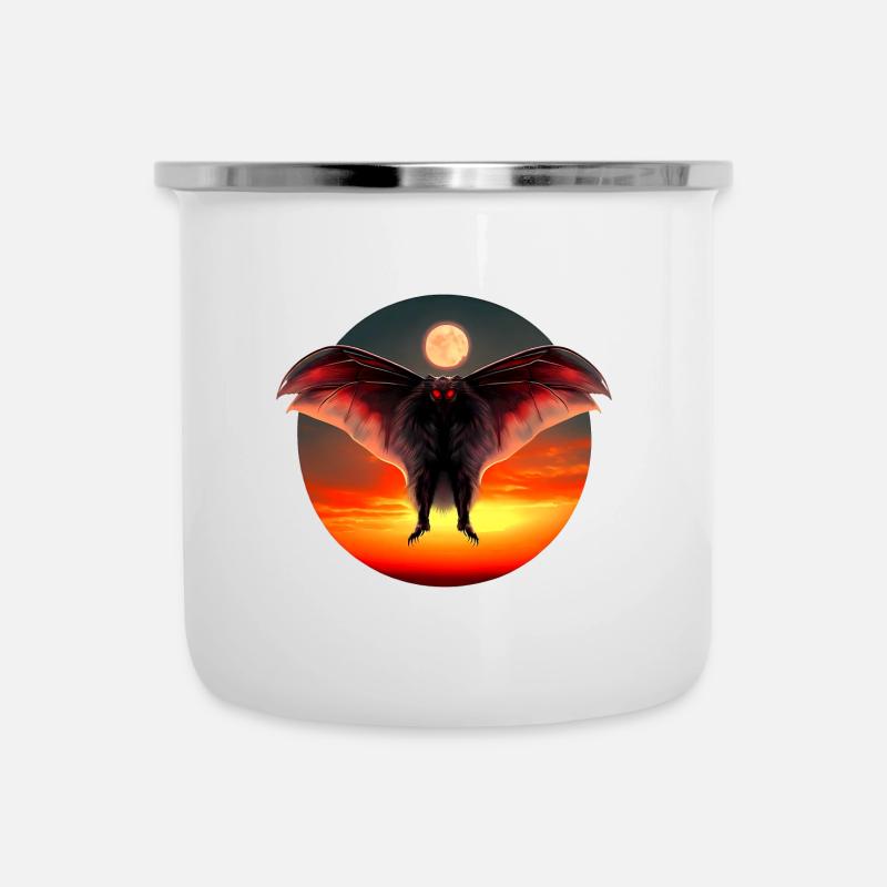 Mothman at sunset - Camper Mug - white