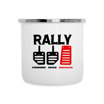 Changement de vitesse, Rally - Tasse émaillée - blanc - Devant