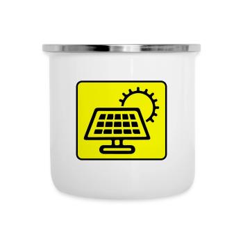 Photovoltaic System Symbol Solar Energy - Camper Mug - white - Front