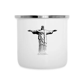 Around The World: Cristo Redentor - Rio de Janeiro - Tasse émaillée - blanc - Devant