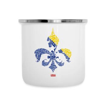 Bosna i Hercegovina Ljiljan - Emaille-Tasse - Weiß - Vorne