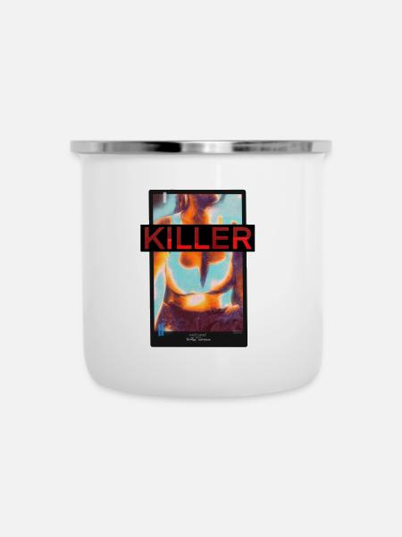Killer Hemd - Emaille-Tasse - Weiß