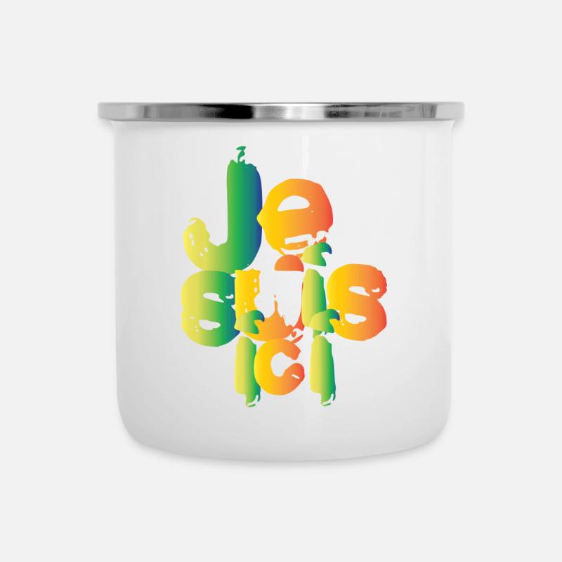 Ich bin hier - Emaille-Tasse - Weiß