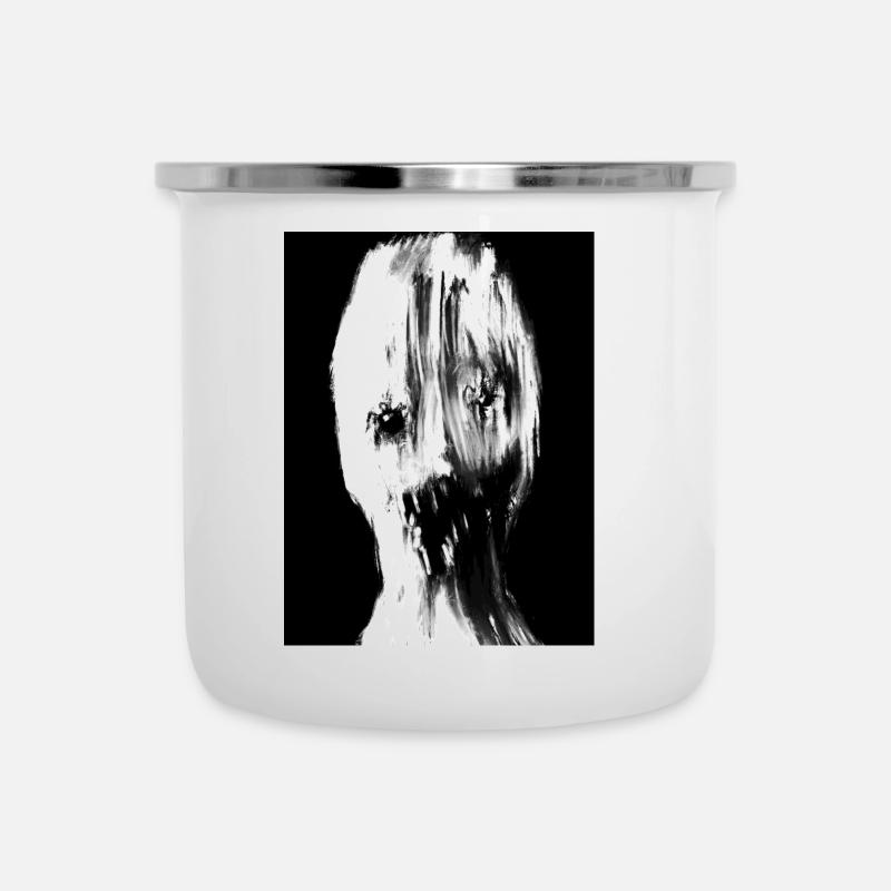 Cri blanc - Tasse émaillée - blanc