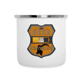 BEER CHARGING - Camper Mug - white - Front
