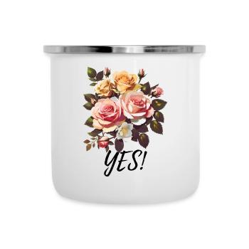 DITES OUI! - ART DU MARIAGE - MAGIQUE - Tasse émaillée - blanc - Devant