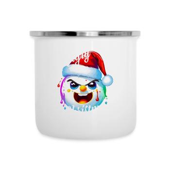 Wütende Weihnachten - Emaille-Tasse - Weiß - Vorne