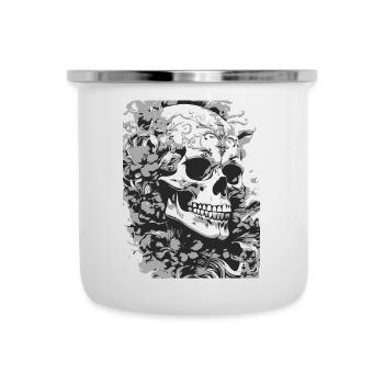 Gothic skull - Camper Mug - white - Front