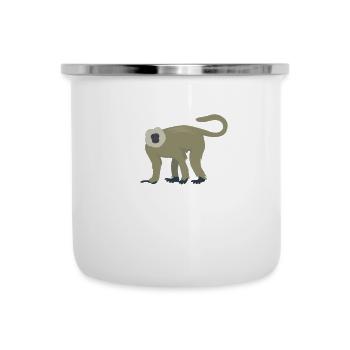 Elegant langur - Camper Mug - white - Front