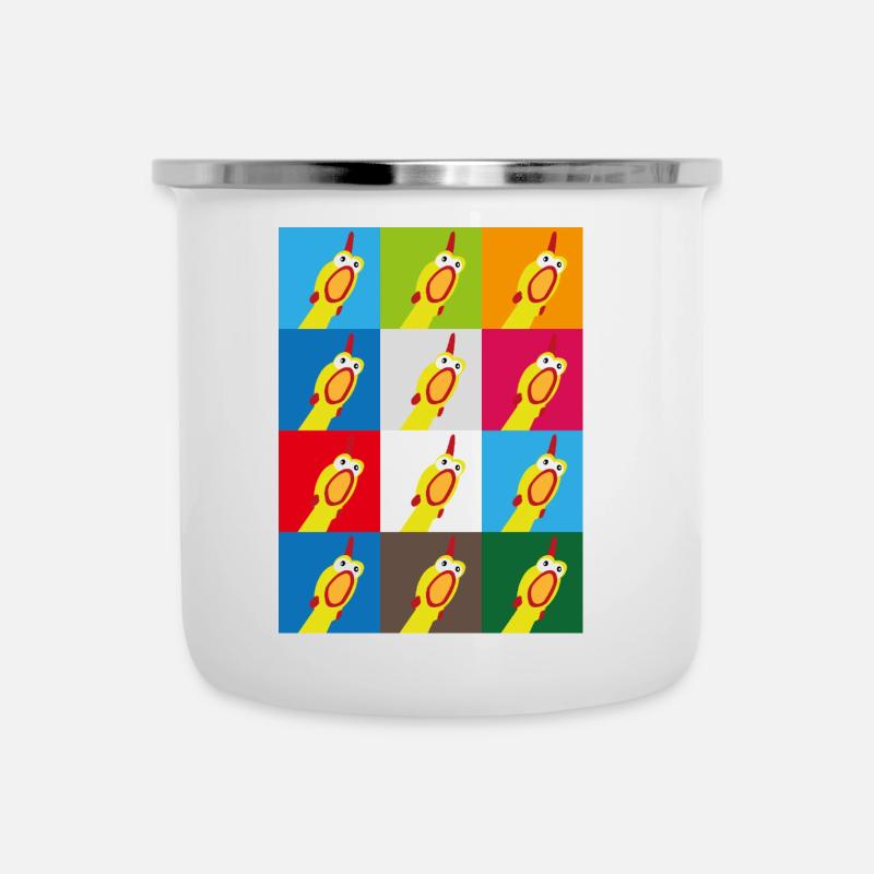 Funny chicken - Camper Mug - white