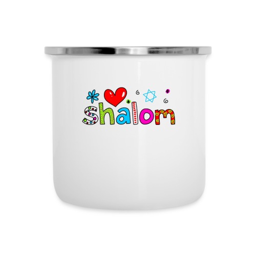 Shalom II - Emaille-Tasse