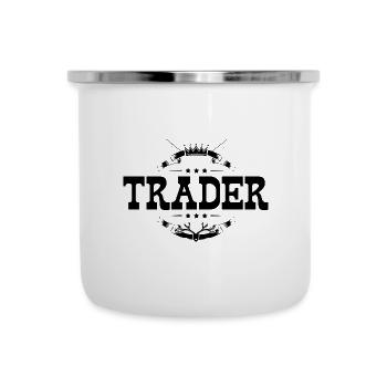 Trader Beruf - Emaille-Tasse - Weiß - Vorne