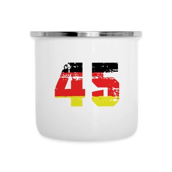 45 Number Germany Jersey - Camper Mug - white - Front