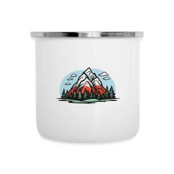 Mountains, Nature, Landscape - Camper Mug - white - Front