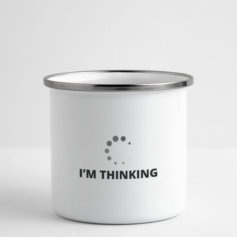 I'm Thinking Coder Software Developer Programmer N Emaille-Tasse