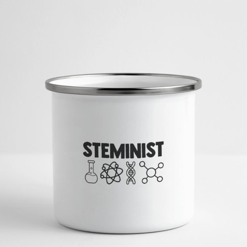 Steminist Software Developer Coder Nerd Conmputer Emaille-Tasse