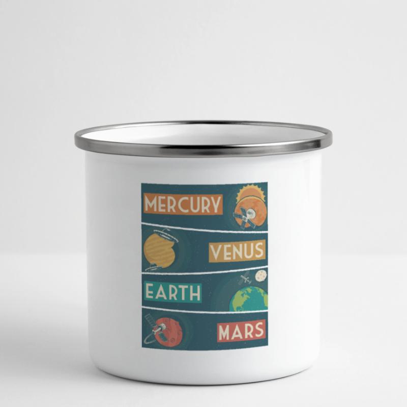 Solar System Planets Outer Space Science Camper Mug