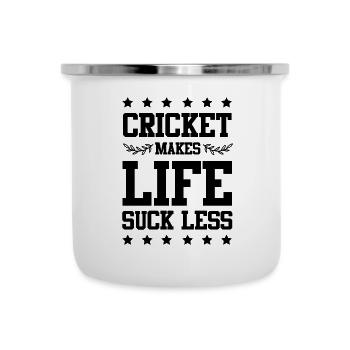 cricket leben - Emaille-Tasse - Weiß - Vorne