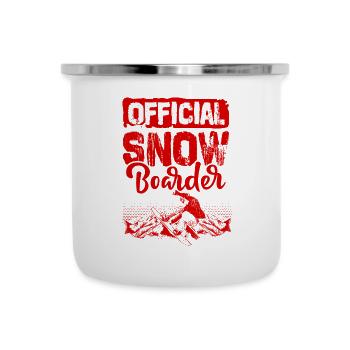 Official Snowboarder - Camper Mug - white - Front
