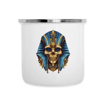 Crâne de pharaon - Tasse émaillée - blanc - Devant