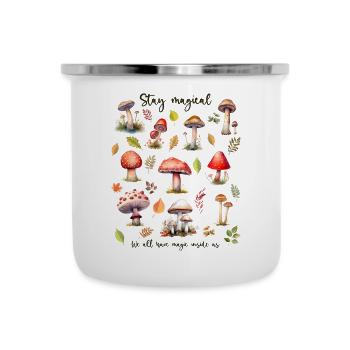 Restez magique. Amoureux de la nature. - Tasse émaillée - blanc - Devant
