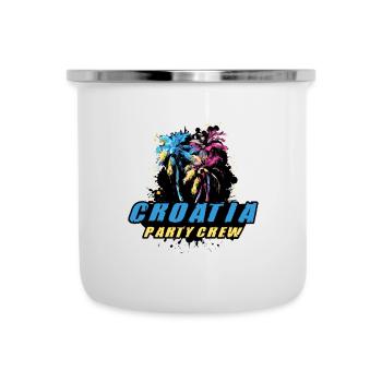 Croatia Party Crew Holiday Saying - Camper Mug - white - Front