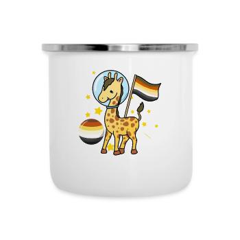 Giraffe Astronaut Gay Bear Pride - Emaille-Tasse - Weiß - Vorne
