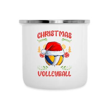 Volleyball Player Team Club Christmas, Love - Camper Mug - white - Front