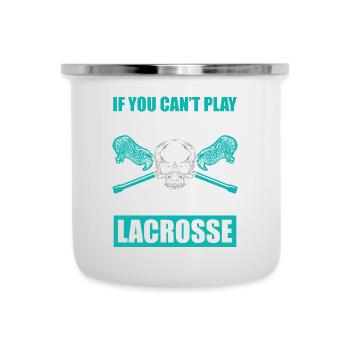Lacrosse LAX Club Team Spieler Trainer Fans Coach - Emaille-Tasse - Weiß - Vorne