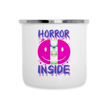 Festival du film d’horreur zombie + Halloween - Tasse émaillée - blanc - Devant