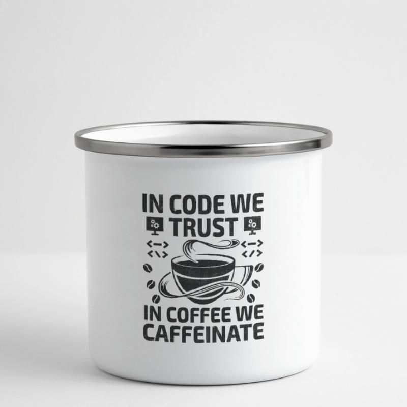 Café Codage Programmeur Codeur Développeur Nerd Coff Tasse émaillée
