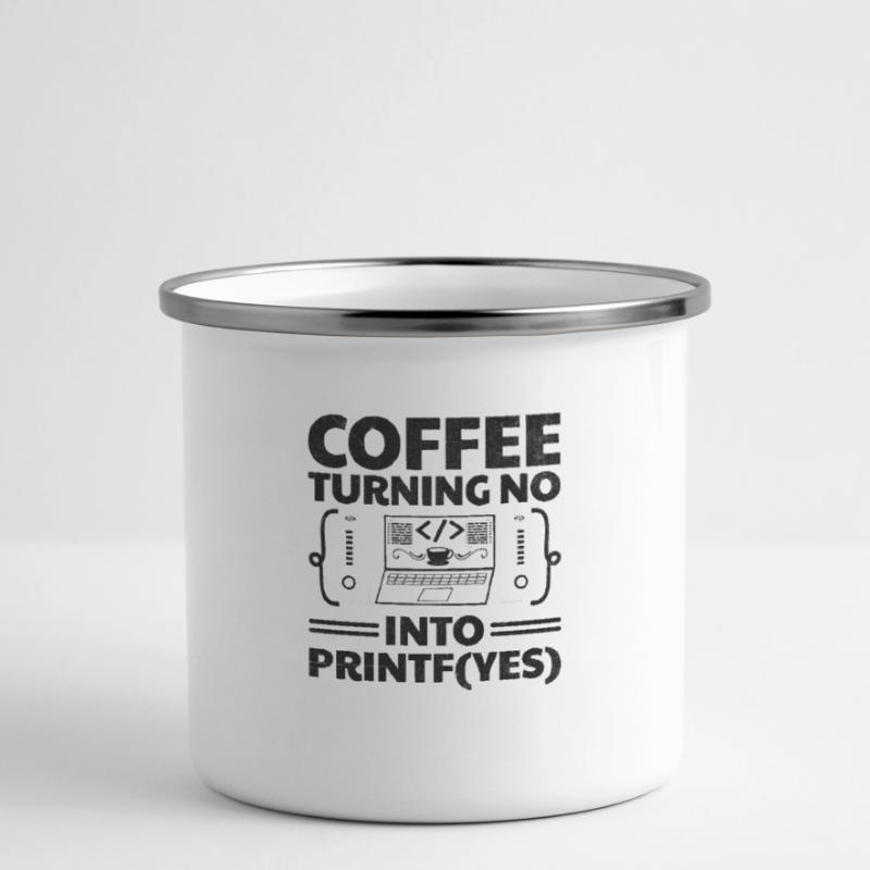 Café Codage Programmeur Codeur Développeur Nerd Coff Tasse émaillée
