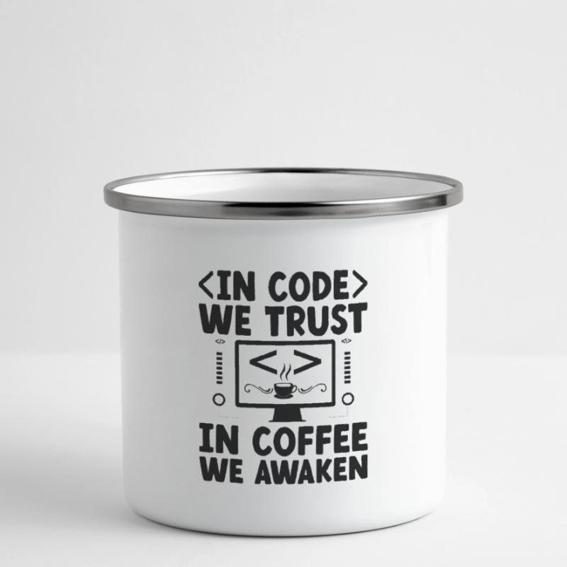 Café Codage Programmeur Codeur Développeur Nerd Coff Tasse émaillée